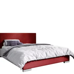 Łóżka Różowe|Łóżka Nowoczesne>Gruszka Łóżko pudrowy róż tapicerowane 200x200 CHICAGO