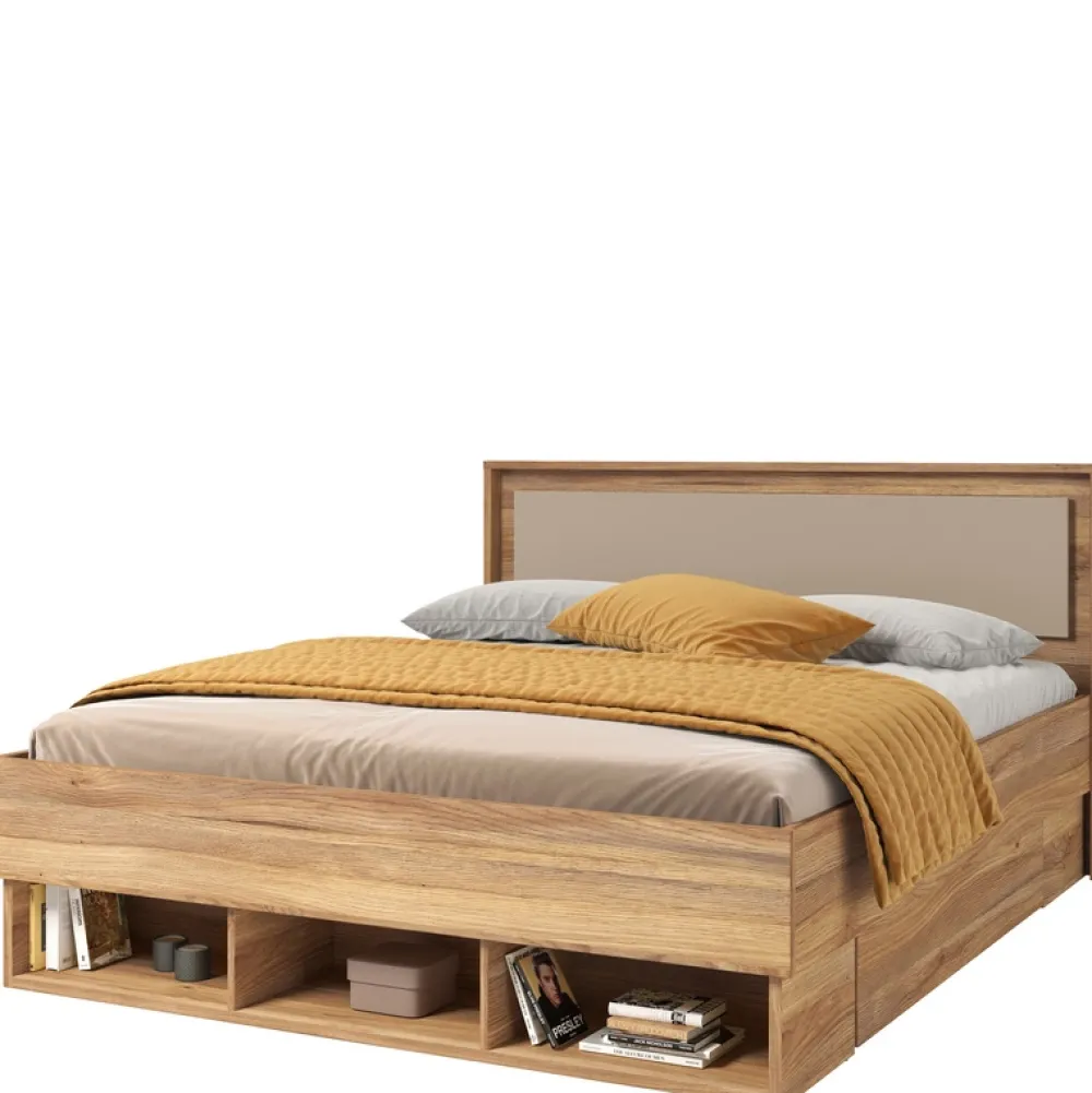 Meble Młodzieżowe|Łóżka Młodzieżowe>Helvetia Łóżko skrzyniowe 160x200 cm z półkami IMPRESSIO