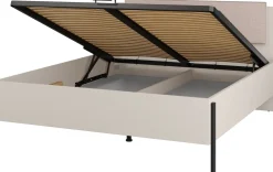 Łóżka Młodzieżowe|Łóżka Małżeńskie>Helvetia Łóżko skrzyniowe 160x200 cm z pojemnikiem do sypialni kaszmir JUKON