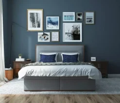 Łóżka Z Zagłówkiem|Łóżka Z Materacem>Laaph Studio Łóżko sypialniane 180x200 SUMBA