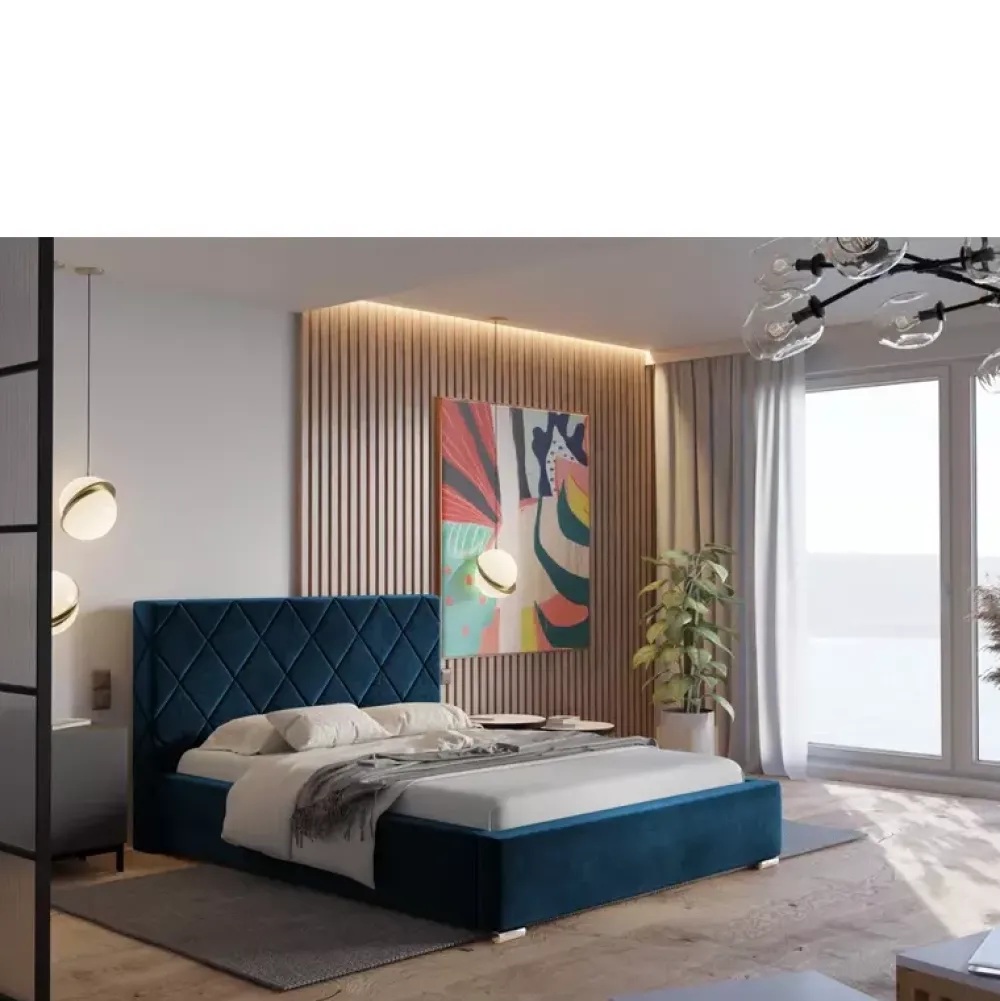 Łóżka Młodzieżowe|Łóżka Dziecięce>Riban Łóżko tapicerowane do sypialni 120x200 cm STRALO