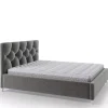 Łóżka Z Zagłówkiem|Łóżka Szare>COMFORTEO Łóżko tapicerowane do sypialni 180x200 KASANDRA