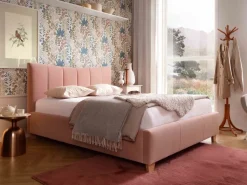 Łóżka Młodzieżowe|Łóżka Na Nóżkach>COMFORTEO Łóżko tapicerowane do sypialni 160x200 ARIEL