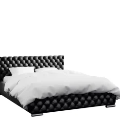 Łóżka Młodzieżowe|Łóżka Beżowe>Gruszka Łóżko tapicerowane glamour 160x200 brązowe FEZ