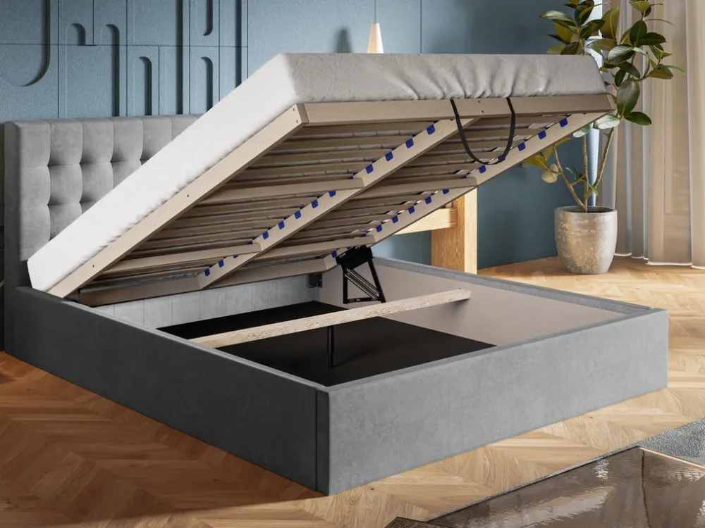 Łóżka Młodzieżowe|Łóżka Z Zagłówkiem>Riban Łóżko tapicerowane małżeńskie 160x200 cm HARK