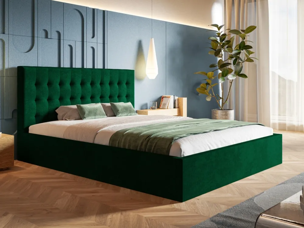 Łóżka Młodzieżowe|Łóżka Z Zagłówkiem>Riban Łóżko tapicerowane małżeńskie 160x200 cm HARK