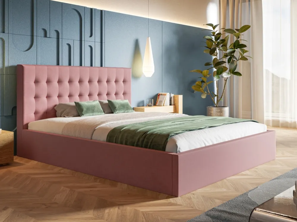 Łóżka Młodzieżowe|Łóżka Z Zagłówkiem>Riban Łóżko tapicerowane podwójne 160x200 cm HARK