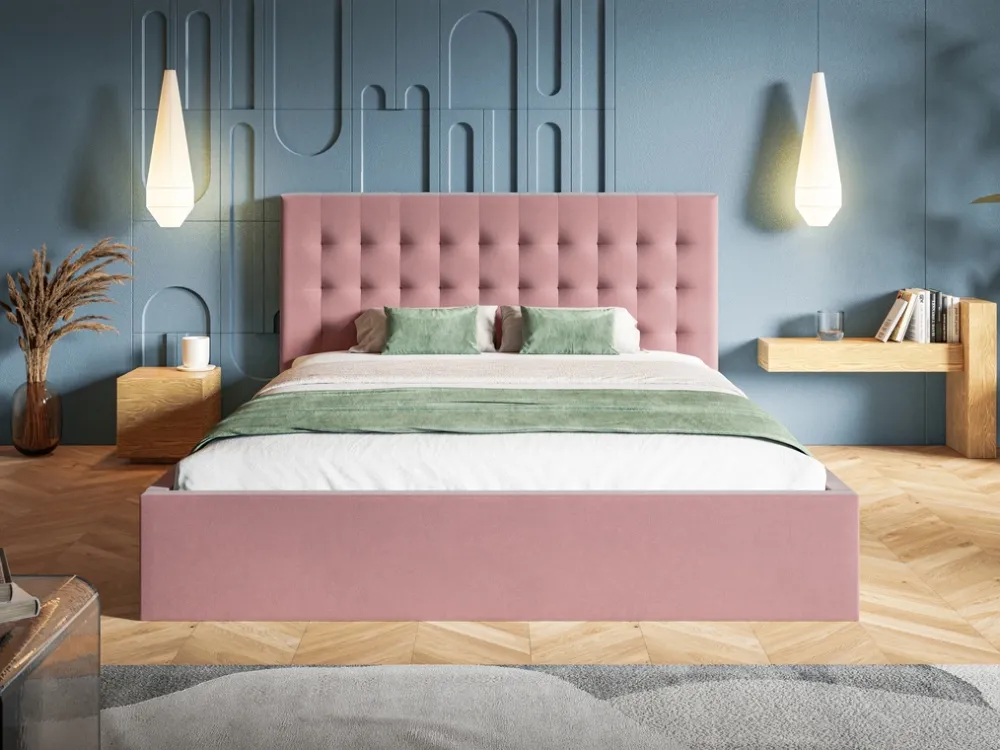 Łóżka Młodzieżowe|Łóżka Z Zagłówkiem>Riban Łóżko tapicerowane podwójne 160x200 cm HARK