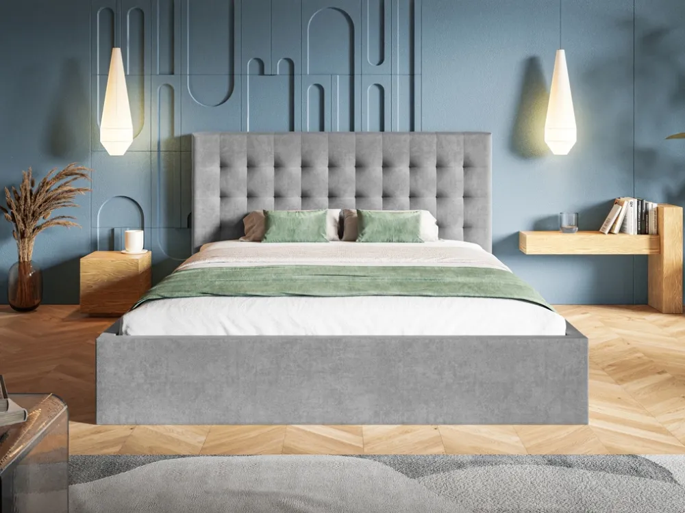 Łóżka Młodzieżowe|Łóżka Z Zagłówkiem>Riban Łóżko tapicerowane podwójne 160x200 cm HARK