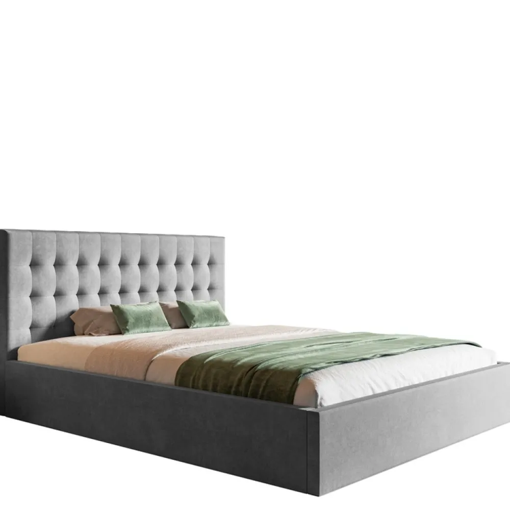 Łóżka Młodzieżowe|Łóżka Z Zagłówkiem>Riban Łóżko tapicerowane podwójne 160x200 cm HARK