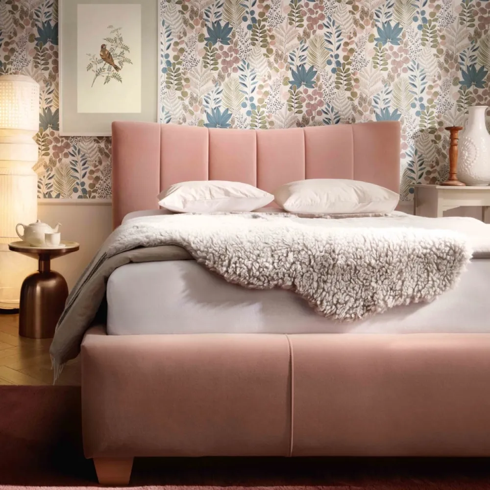 Łóżka Młodzieżowe|Łóżka Na Nóżkach>COMFORTEO Łóżko tapicerowane sypialniane 140x200 ARIEL