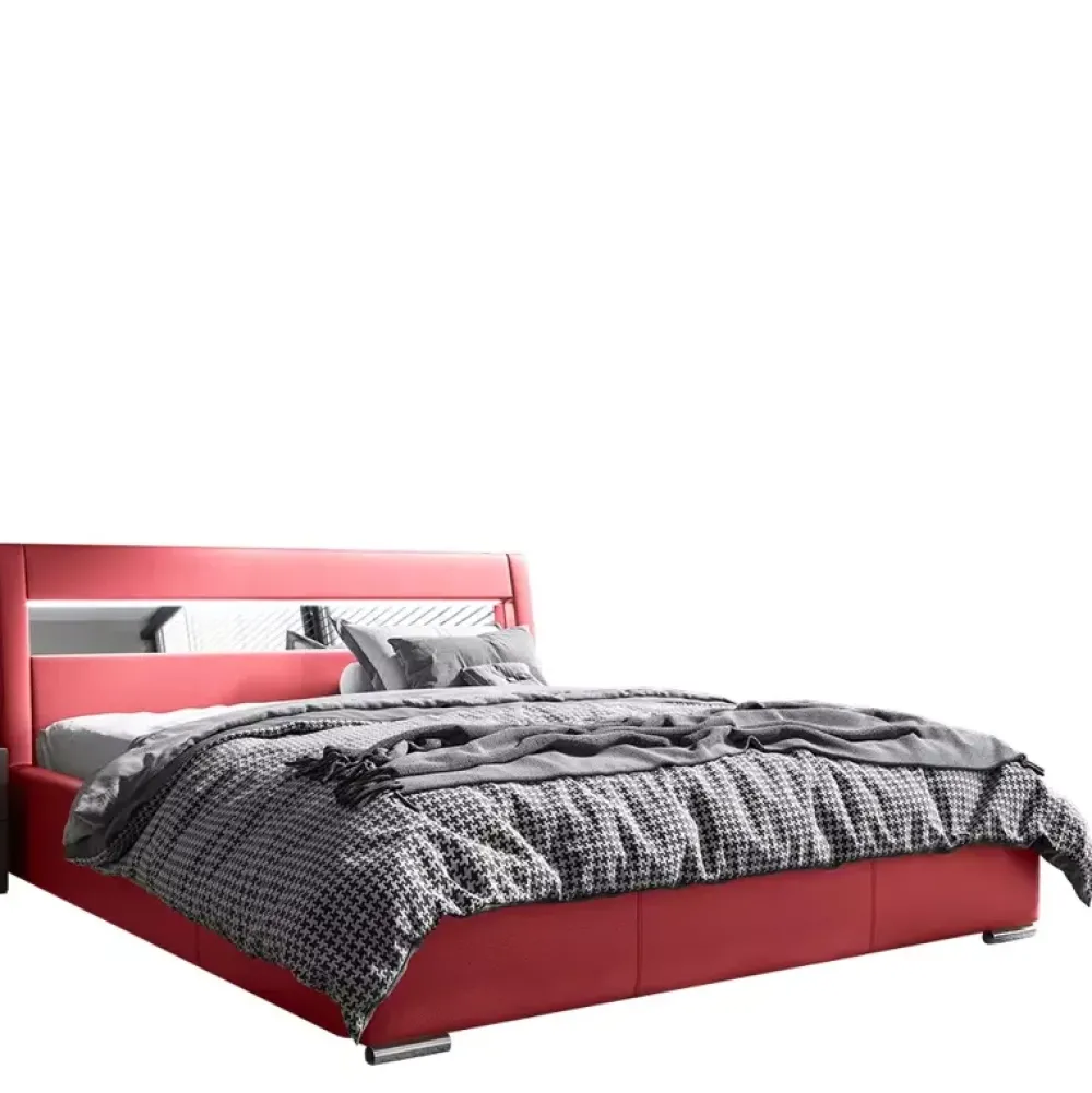 Łóżka Młodzieżowe|Łóżka Z Zagłówkiem>Gruszka Łóżko Tapicerowane 140x200 beżowe LAGOS