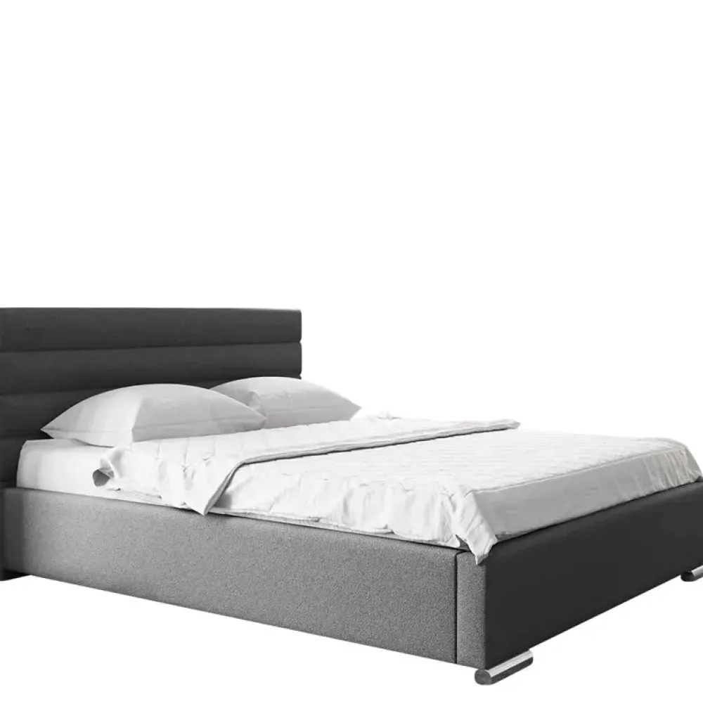 Łóżka Młodzieżowe|Łóżka Z Zagłówkiem>Gruszka Łóżko tapicerowane 140x200 beżowe LIZBONA