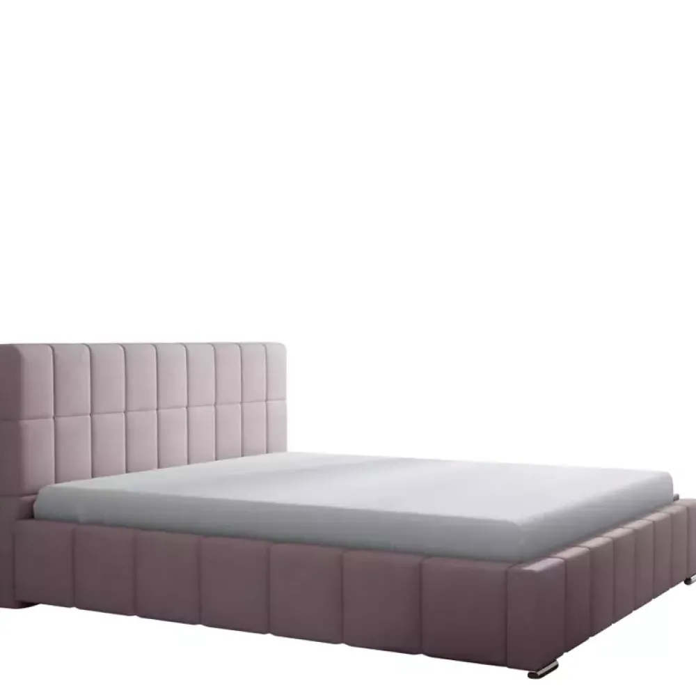 Łóżka Z Zagłówkiem|Łóżka Beżowe>Gruszka Łóżko tapicerowane 200x200 beżowe LIMA