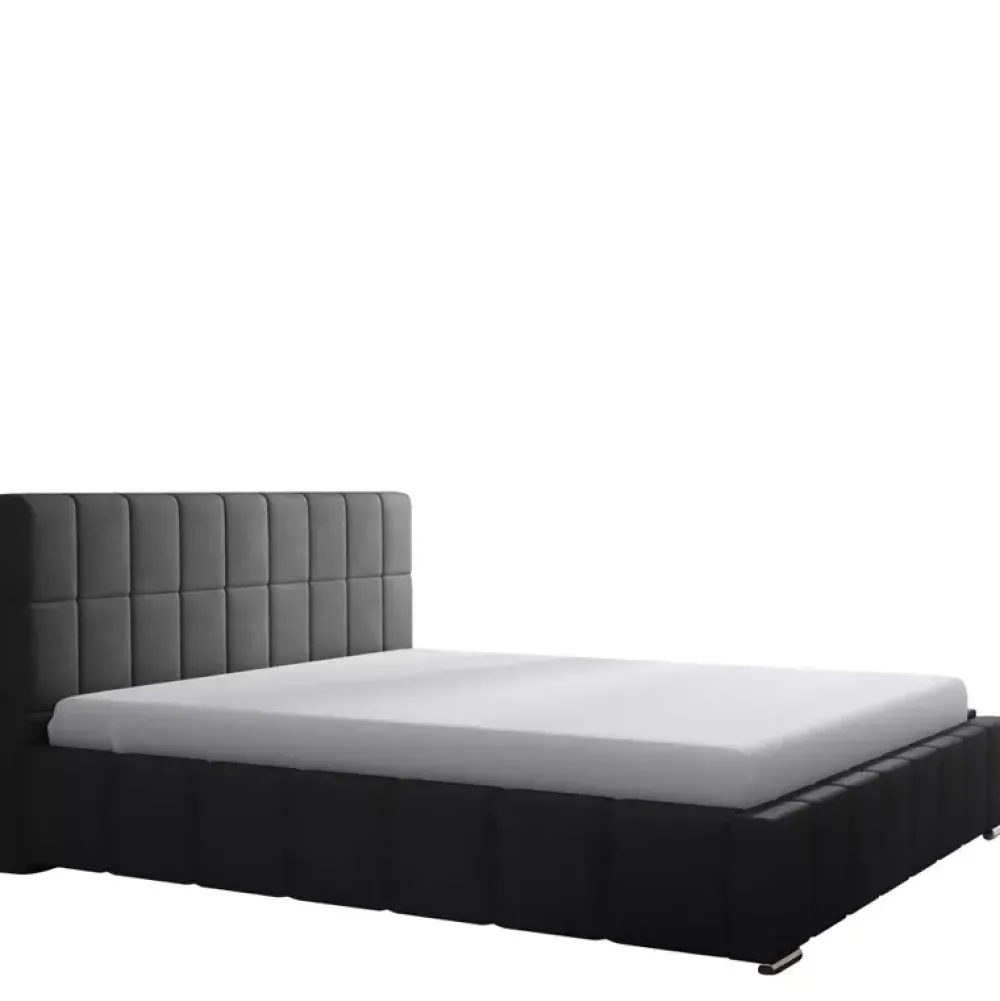 Łóżka Z Zagłówkiem|Łóżka Beżowe>Gruszka Łóżko tapicerowane 200x200 beżowe LIMA