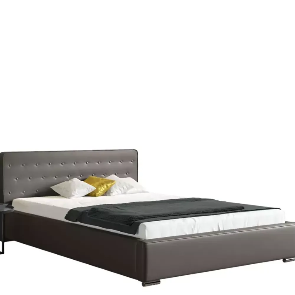 Łóżka Młodzieżowe|Łóżka Z Zagłówkiem>Gruszka Łóżko tapicerowane 140x200 beżowe ODESSA