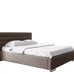 Łóżka Beżowe|Łóżka Nowoczesne>Gruszka Łóżko Tapicerowane 200x200 brązowe LIZBONA