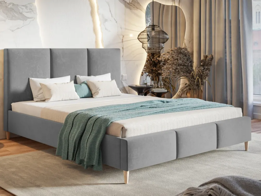 Łóżka Młodzieżowe|Łóżka Na Nóżkach>Riban Łóżko tapicerowane 140x200 cm do sypialni LIMBO nowoczesne