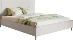 Meble Dla Dzieci|Łóżka Młodzieżowe>Riban Łóżko tapicerowane 120x200 cm do sypialni EDAN wysokie nóżki