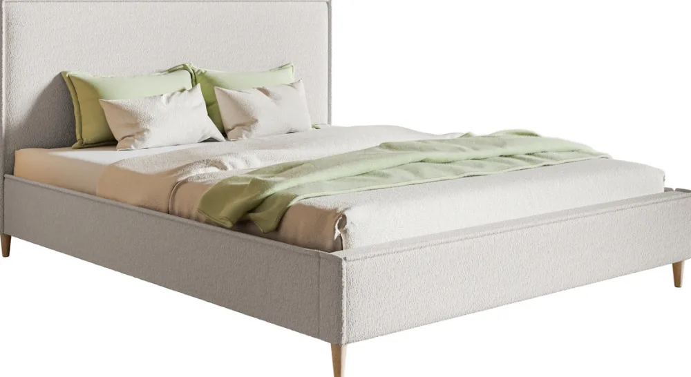 Meble Dla Dzieci|Łóżka Młodzieżowe>Riban Łóżko tapicerowane 120x200 cm do sypialni EDAN wysokie nóżki