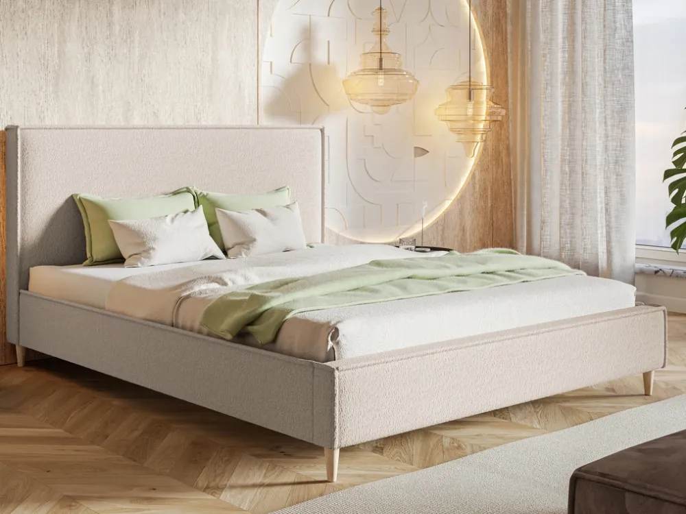 Łóżka Młodzieżowe|Łóżka Na Nóżkach>Riban Łóżko tapicerowane 140x200 cm EDAN sypialniane
