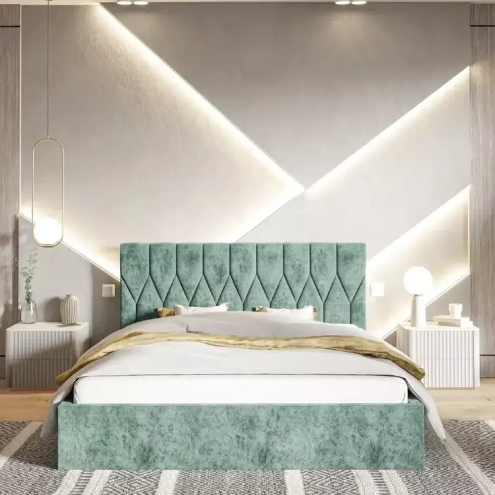 Łóżka Młodzieżowe|Łóżka Z Zagłówkiem>Riban Łóżko tapicerowane 140x200 cm FRANTA