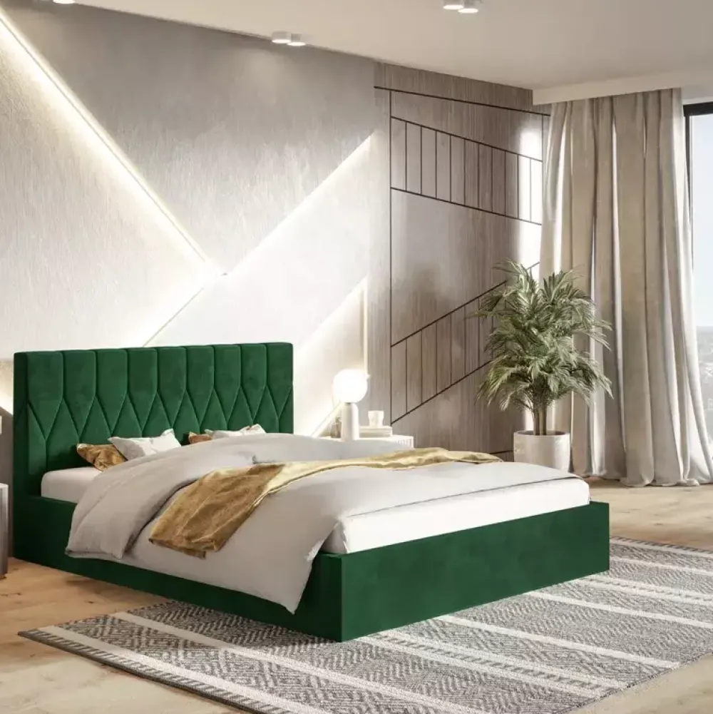 Łóżka Młodzieżowe|Łóżka Z Zagłówkiem>Riban Łóżko tapicerowane 140x200 cm FRANTA