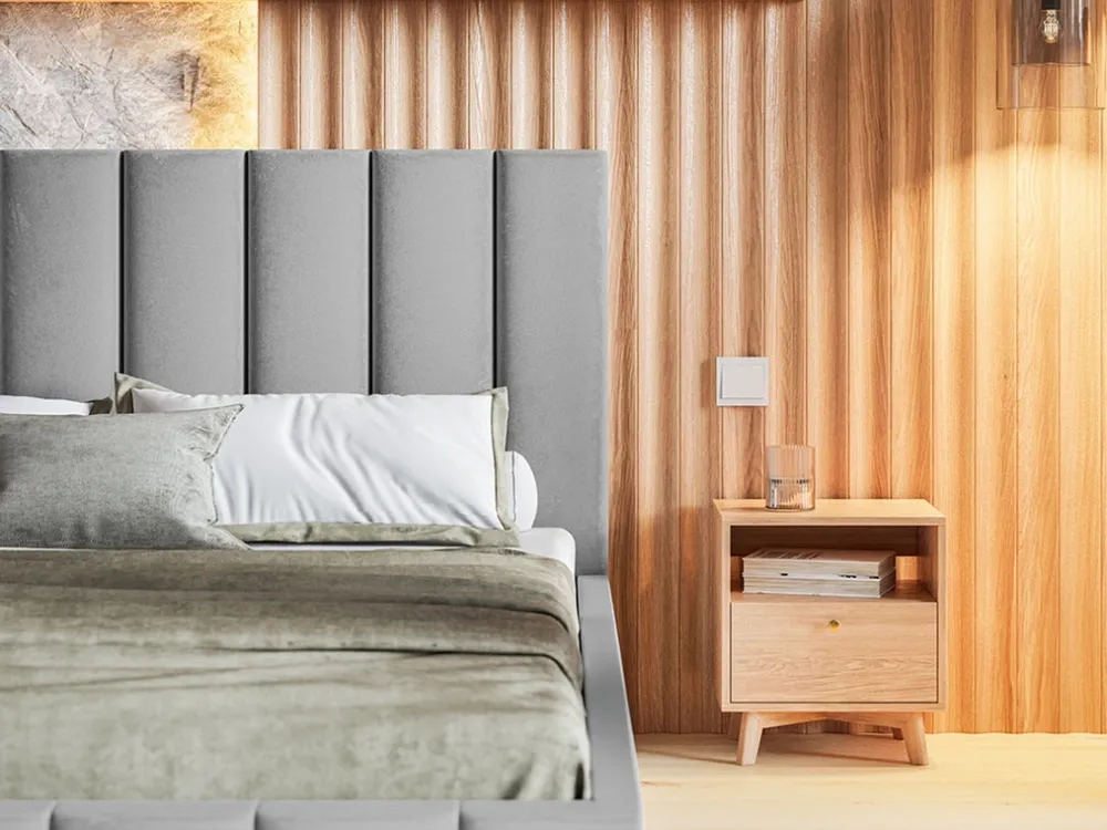 Łóżka Z Zagłówkiem|Łóżka Z Pojemnikiem>Riban Łóżko tapicerowane 180x200 cm PASOT ze stelażem i pojemnikiem