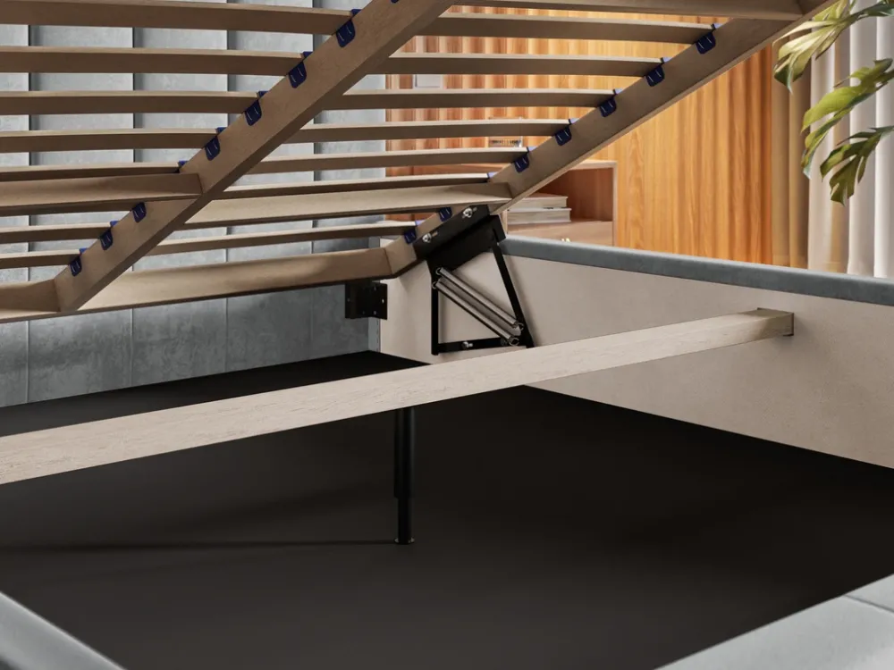 Łóżka Z Zagłówkiem|Łóżka Z Pojemnikiem>Riban Łóżko tapicerowane 180x200 cm PASOT ze stelażem i pojemnikiem