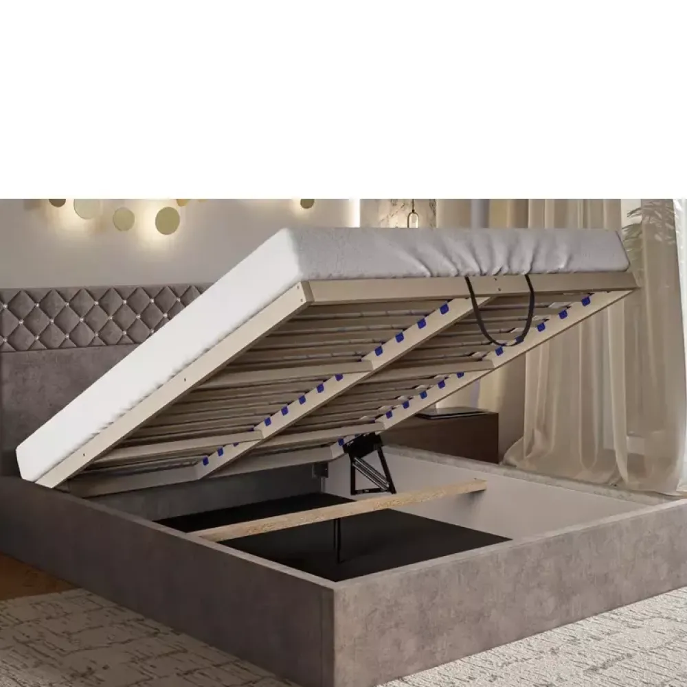 Łóżka Młodzieżowe|Łóżka Z Zagłówkiem>Riban Łóżko tapicerowane 160x200 cm STOIC zielona butelka