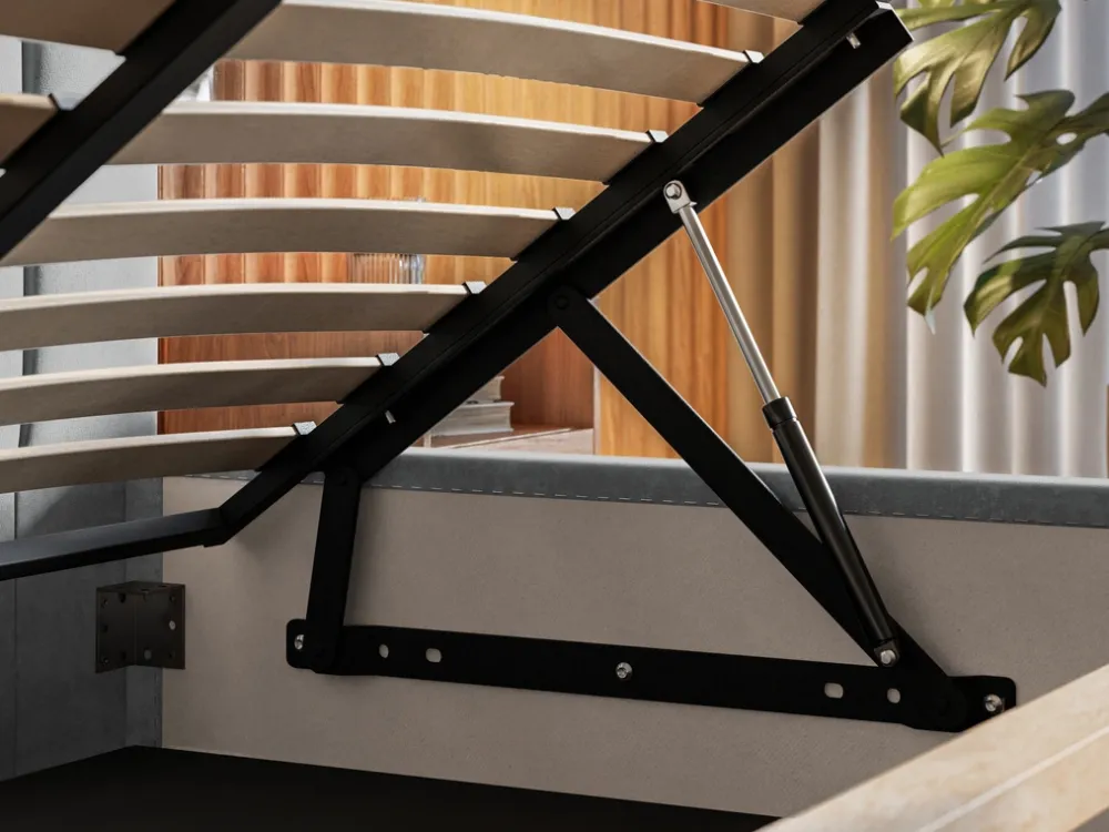 Meble Dla Dzieci|Meble Młodzieżowe>Riban Łóżko tapicerowane 120x200 cm ze stelażem i pojemnikiem PASOT