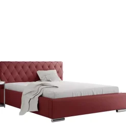 Łóżka Młodzieżowe|Łóżka Dziecięce>Gruszka Łóżko tapicerowane 120x200 czerwone PEKIN