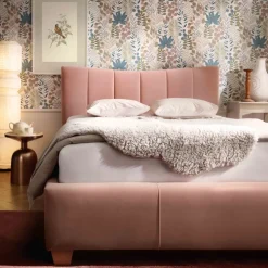 Łóżka Na Nóżkach|Łóżka Różowe></noscript>COMFORTEO Łóżko tapicerowane 180x200 do sypialni ARIEL