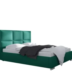 Łóżka Z Zagłówkiem|Łóżka Z Pojemnikiem></noscript>Gruszka Łóżko tapicerowane 180x200 granatowe MADRYT