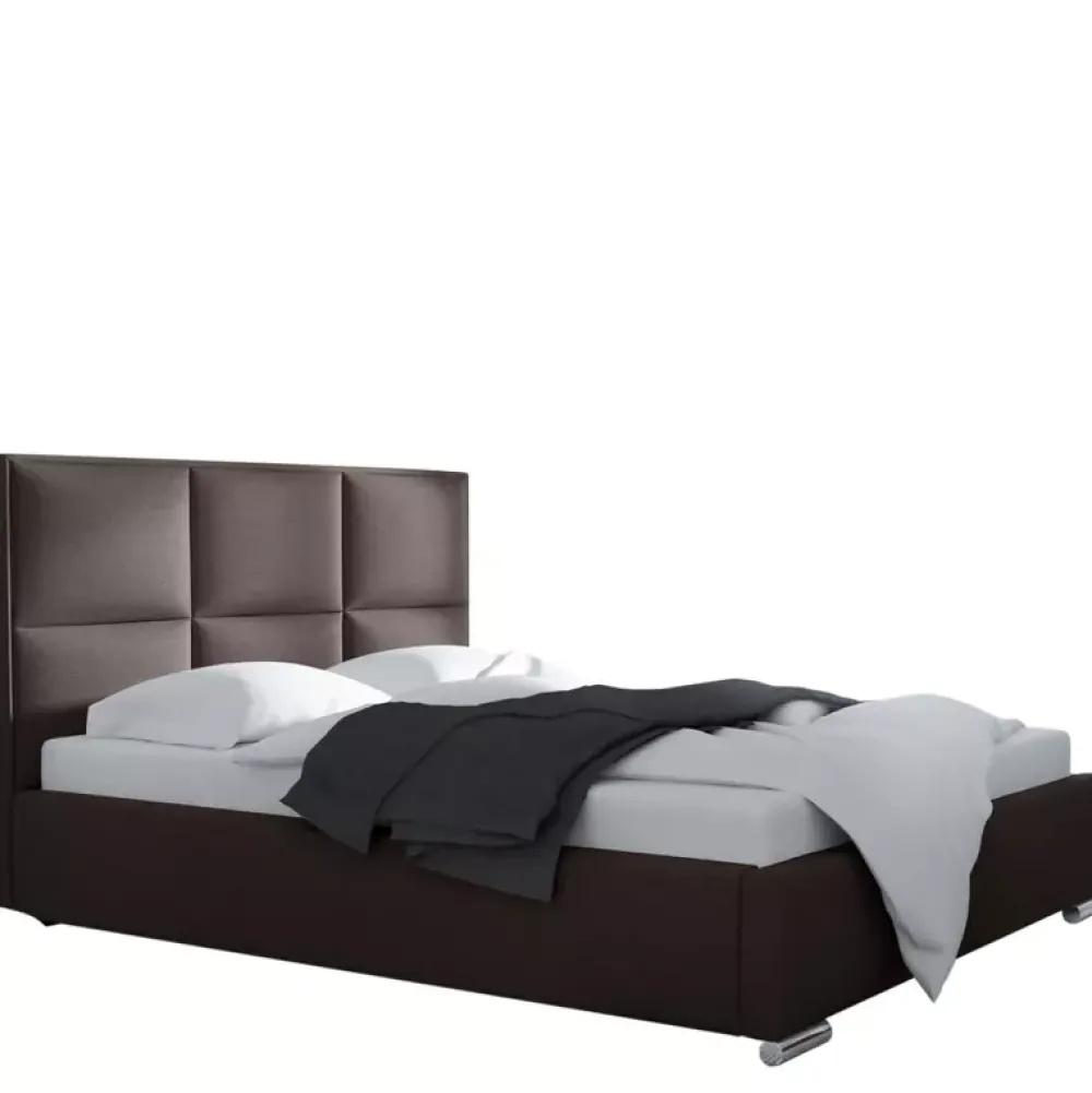 Łóżka Z Zagłówkiem|Łóżka Z Pojemnikiem>Gruszka Łóżko tapicerowane 200x200 MADRYT