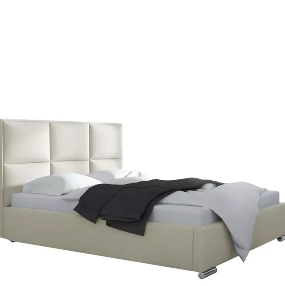 Łóżka Z Zagłówkiem|Łóżka Z Pojemnikiem>Gruszka Łóżko tapicerowane 200x200 MADRYT