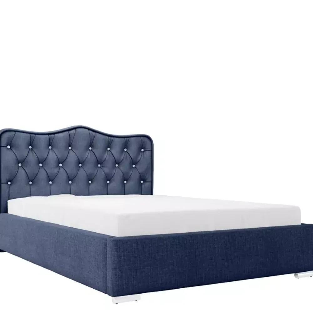 Łóżka Z Pojemnikiem|Łóżka Czarne>Gruszka Łóżko tapicerowane 200x200 SEUL