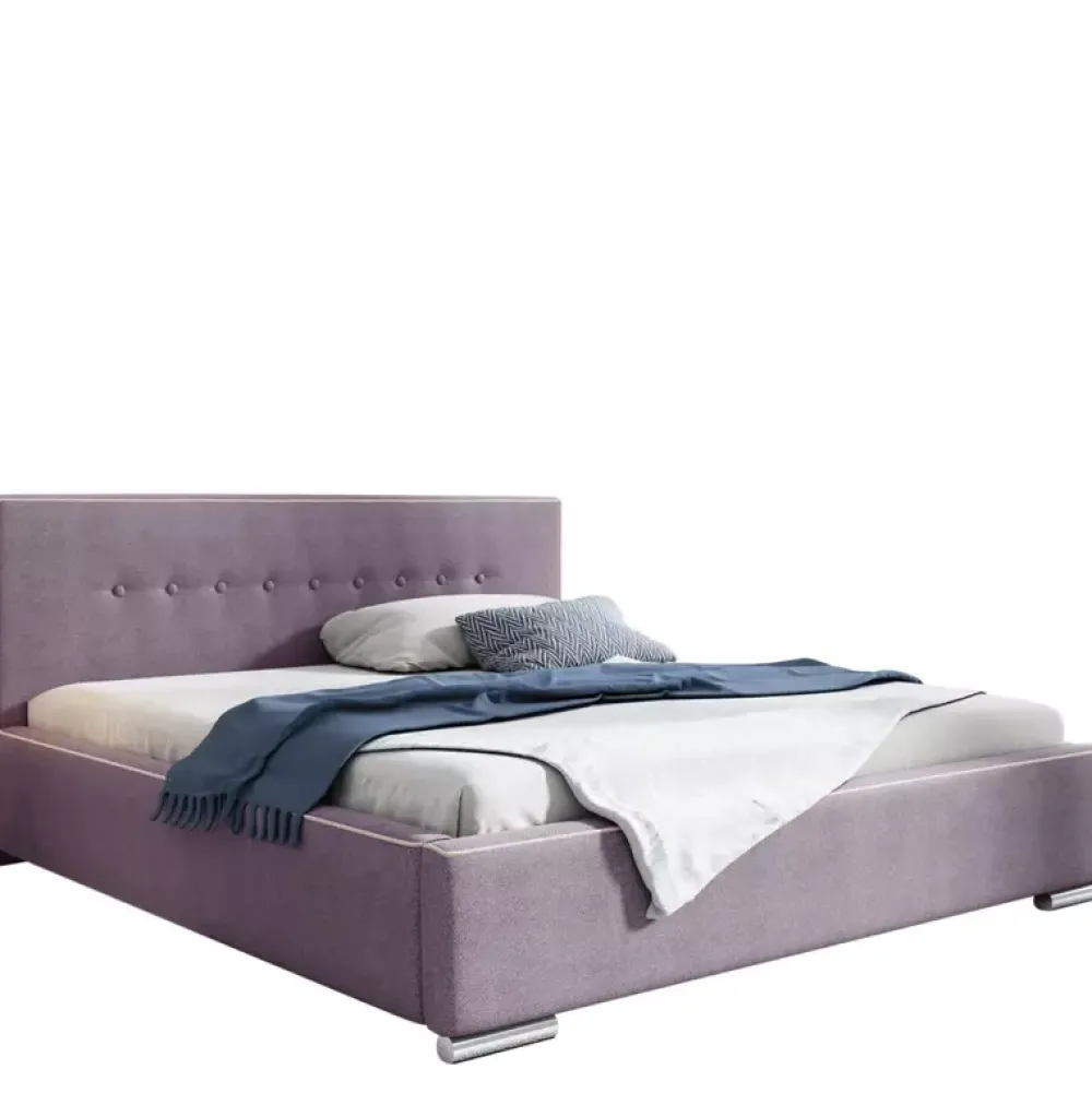 Łóżka Z Zagłówkiem|Łóżka Szare>Gruszka Łóżko tapicerowane 180x200 SYDNEY