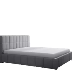 Łóżka Młodzieżowe|Łóżka Z Zagłówkiem>Gruszka Łóżko tapicerowane 140x200 szare LIMA