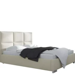 Łóżka Młodzieżowe|Łóżka Z Pojemnikiem></noscript>Gruszka Łóżko tapicerowane 140x200 szare MADRYT