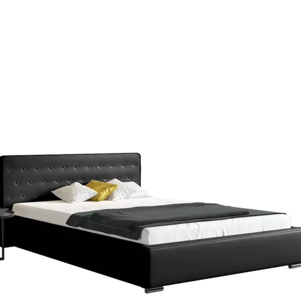 Łóżka Młodzieżowe|Łóżka Z Zagłówkiem>Gruszka Łóżko tapicerowane 160x200 szare ODESSA