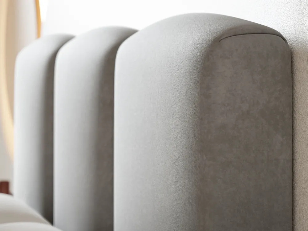 Łóżka Młodzieżowe|Łóżka Małżeńskie>Riban Łóżko tapicerowane z pojemnikiem na pościel 160x200 cm CERDI stelaż