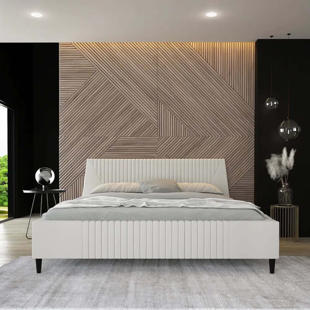 Łóżka Młodzieżowe|Łóżka Na Nóżkach>Laaph Studio Łóżko tapicerowane z pojemnikiem 140x200 ANUBIS