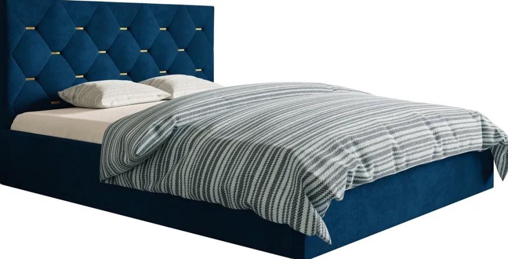 Łóżka Z Zagłówkiem|Łóżka Z Pojemnikiem>Riban Łóżko tapicerowane z pojemnikiem 180x200 cm DRALE