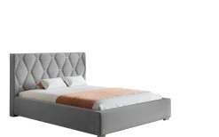 Łóżka Młodzieżowe|Łóżka Z Pojemnikiem>Riban Łóżko tapicerowane ze stelażem i pojemnikiem 140x200 cm HAPPE