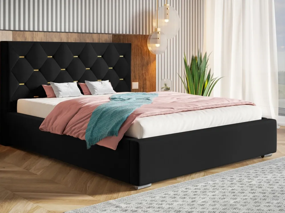 Łóżka Z Zagłówkiem|Łóżka Młodzieżowe>Riban Łóżko 140x200 cm z pojemnikiem na pościel VIVID