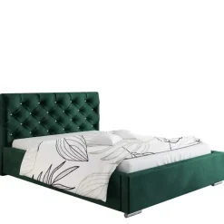 Łóżka Młodzieżowe|Łóżka Z Zagłówkiem>Riban Łóżko 160x200 cm butelkowa zieleń SHERY