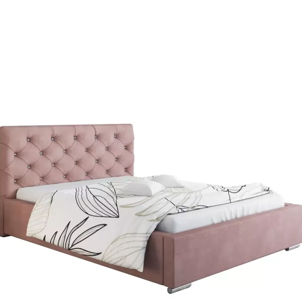 Łóżka Młodzieżowe|Łóżka Z Zagłówkiem>Riban Łóżko 160x200 cm butelkowa zieleń SHERY