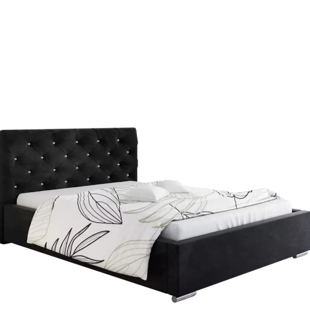 Łóżka Młodzieżowe|Łóżka Z Zagłówkiem>Riban Łóżko 160x200 cm butelkowa zieleń SHERY