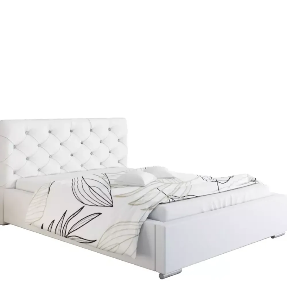 Łóżka Młodzieżowe|Łóżka Z Zagłówkiem>Riban Łóżko 160x200 cm butelkowa zieleń SHERY